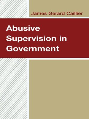 cover image of Abusive Supervision in Government